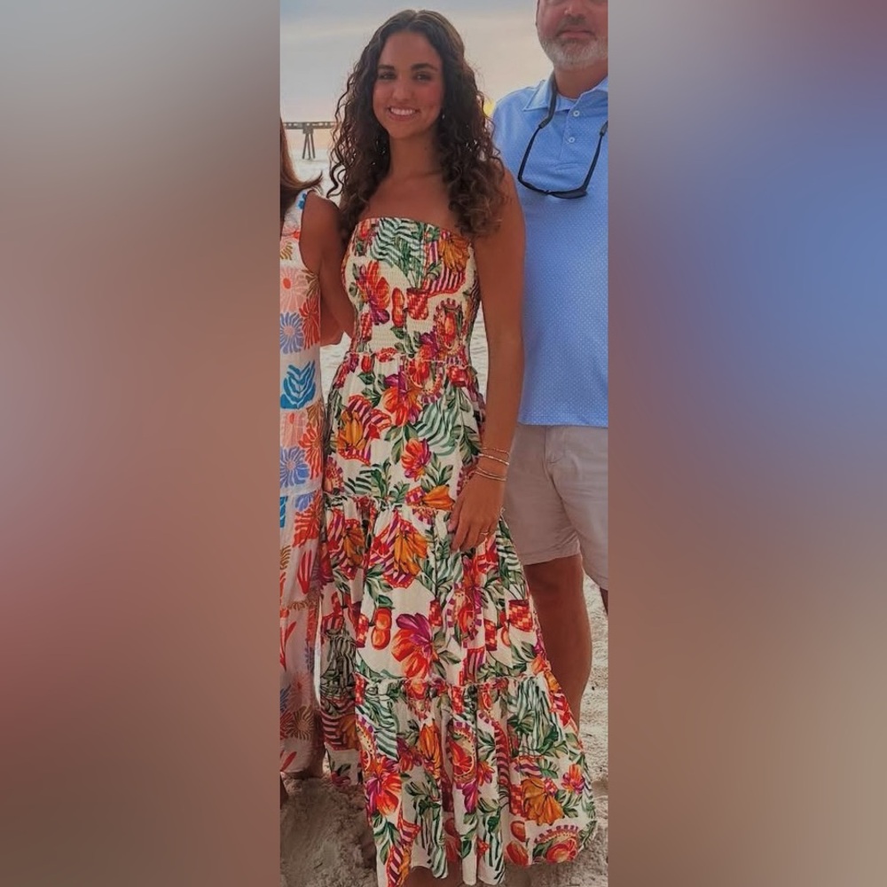 Anthropologie “Abel the Label” Strapless Maxi Dress